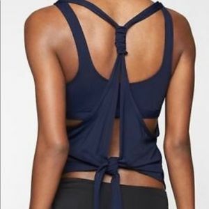 Athleta back tie tankini top only size M